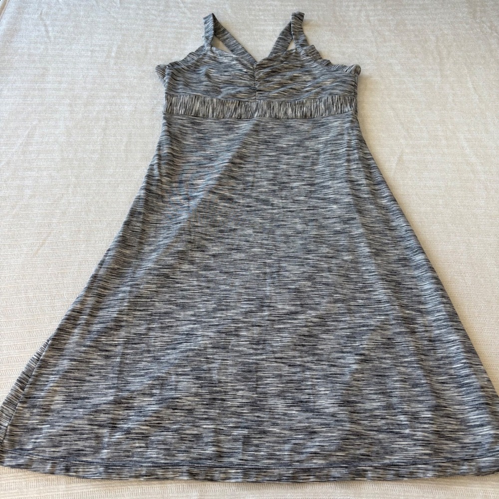 Prana Quinn Dress Grey Space Dye Active Shelf Bra W3AAMS113 Womens Medium